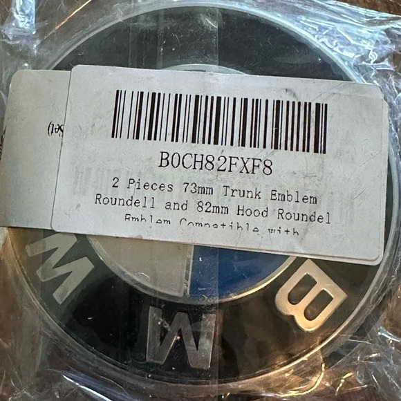 BMW Emblems Hood & Trunk 82mm + 74mm BMW Logo Replacement - Picture 5 of 5